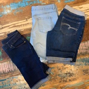 Girls 16 Plus Bermuda Shorts Lot - Justice & WN